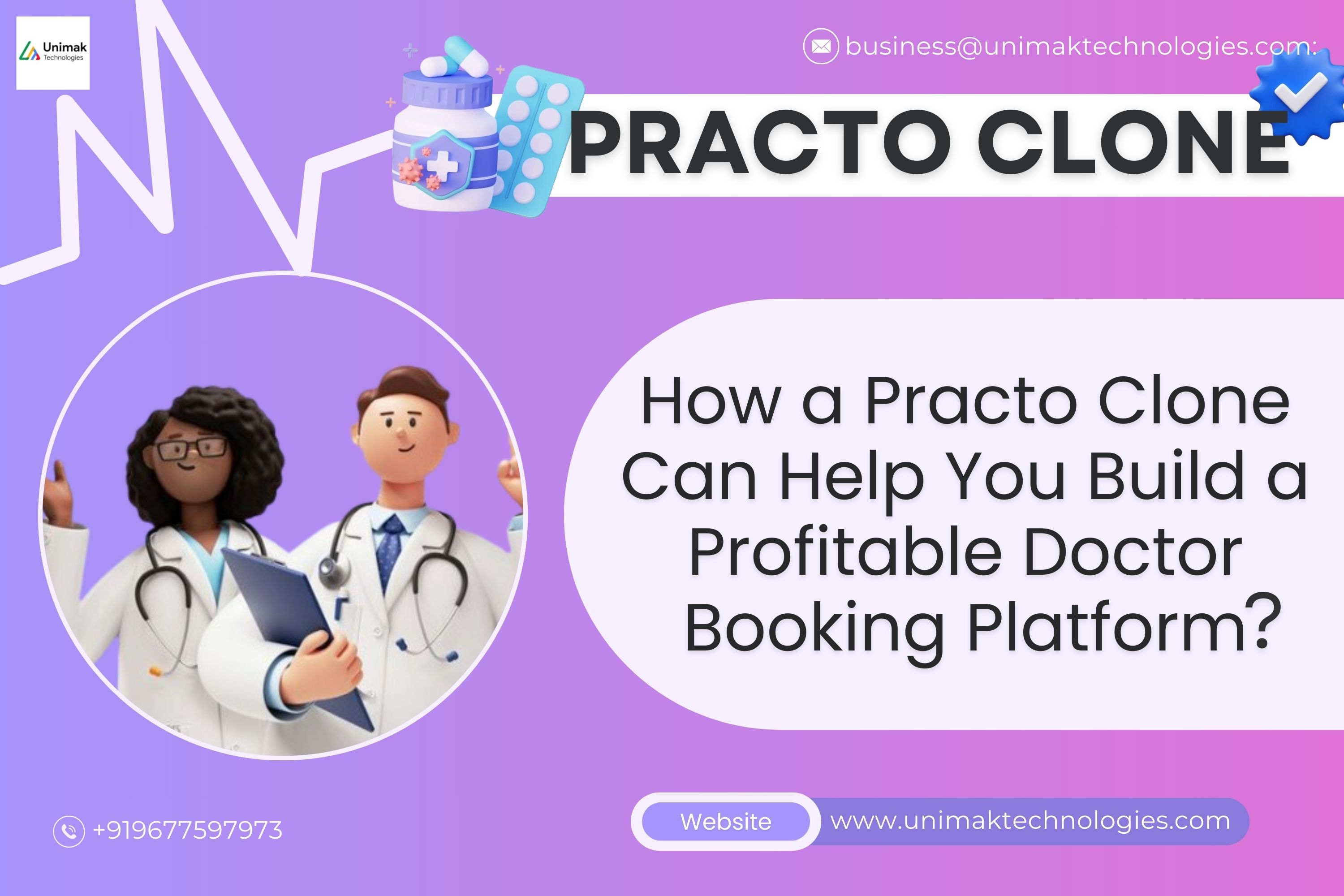 Launch Your Doctor Booking App - Practo Clone by Unimak Technologies